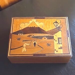 Wood Marquetry Box
